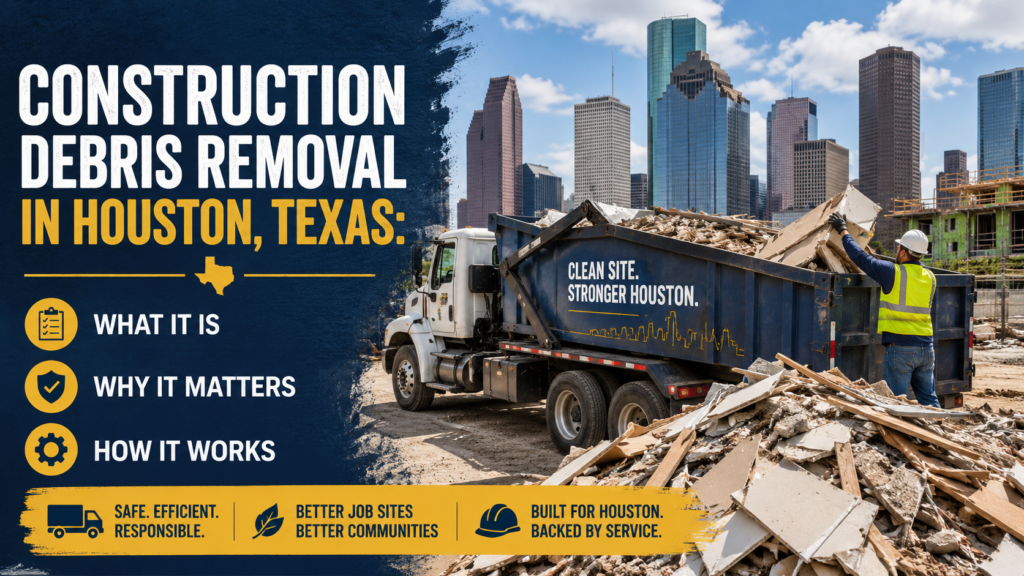 Construction Debris Removal in Houston, Texas: What It Is, Why It Matters, and How It Works