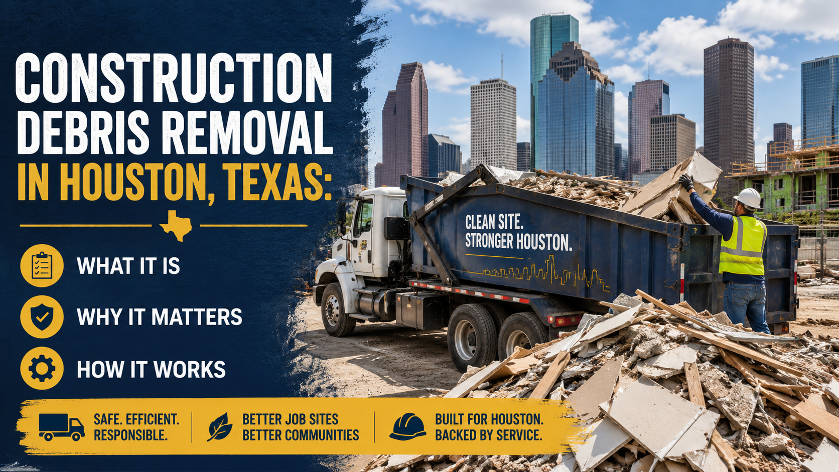 Construction Debris Removal in Houston, Texas: What It Is, Why It Matters, and How It Works